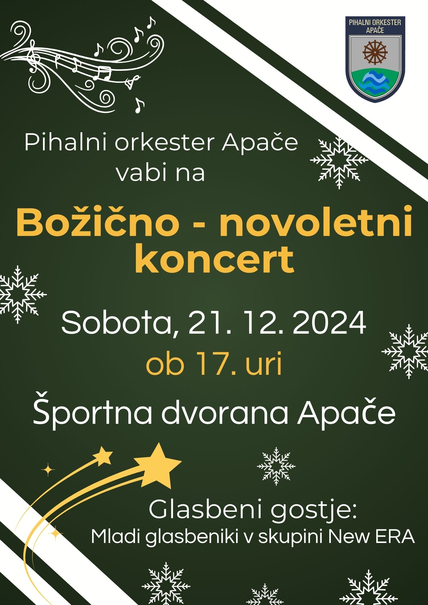 Plakat Božično - novoletni koncert